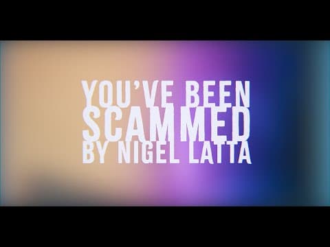 You've been scammed by Nigel Latta