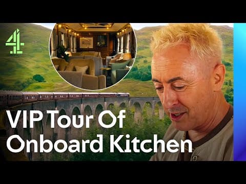 VIP Tour Of The Onboard Kitchen And Luscious Cabins | Scotland's Most Luxurious Railways | Channel 4